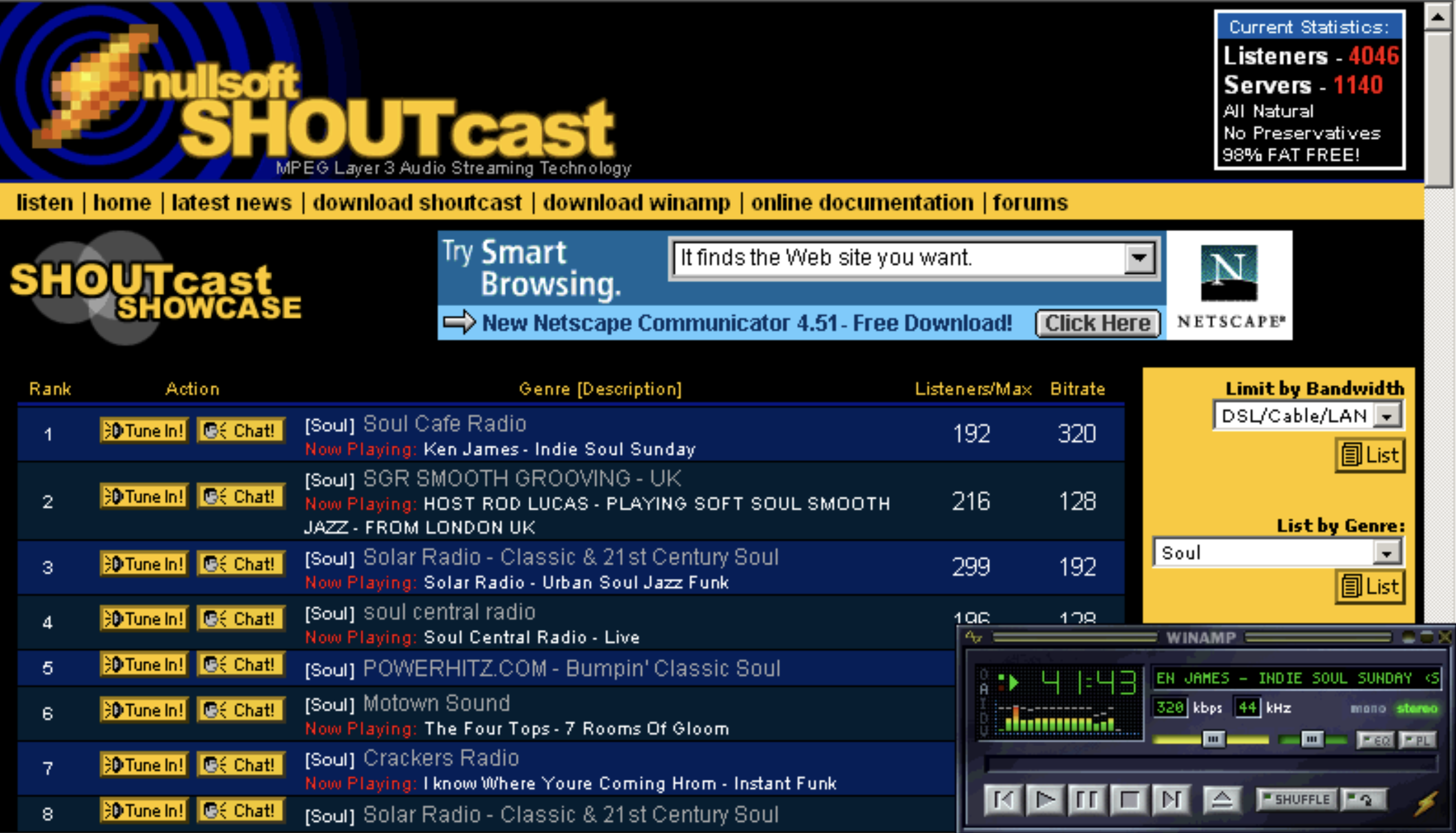 SHOUTcast.com – Live internet radio for retro PC’s