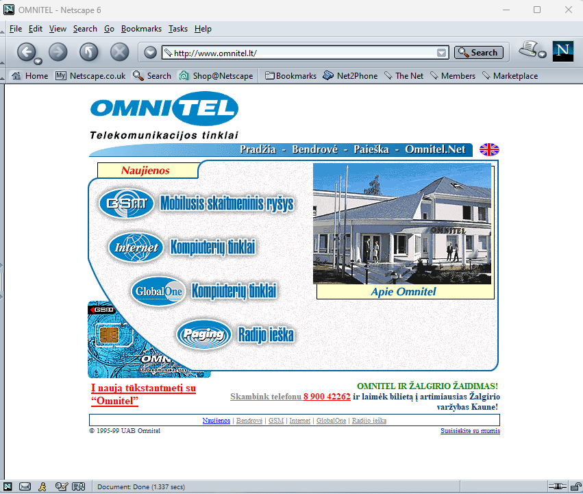 www.omnitel.lt: Omnitel Telekomunikacijos Tinklai